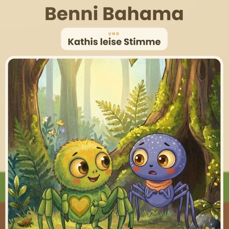 Cover von „Benni Bahama und Kathis leise Stimme", Bilderbuch für Kinder von 4 bis 8 Jahren