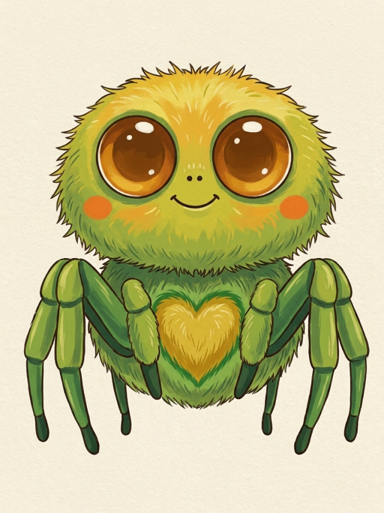 Benni Bahama, freundliche Springspinne mit großen Augen